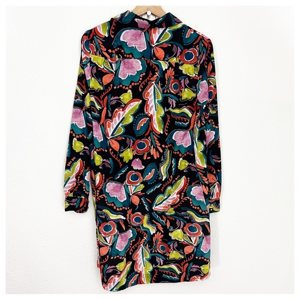 Philosophy Colorful Button Down Shirt Dress, Size Small - Picture 4 of 9